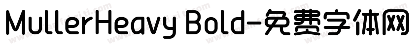 MullerHeavy Bold字体转换